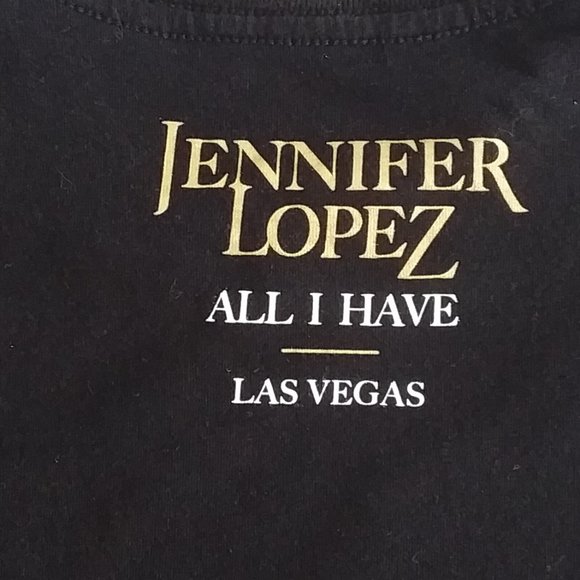 Jennifer Lopez All I Have Los Vegas black Tee - Picture 4 of 7